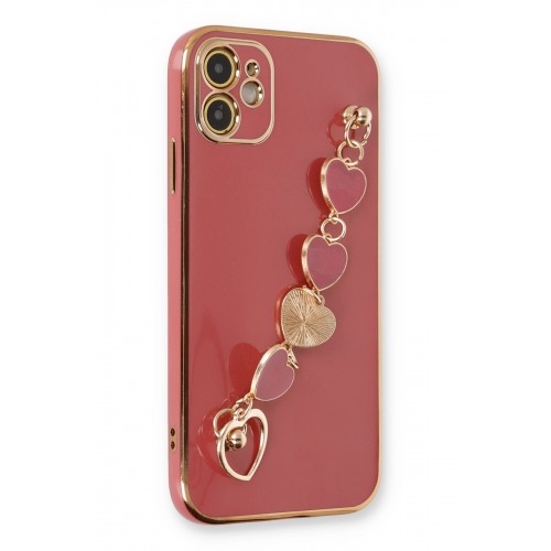 Newface iPhone 11 Kılıf Esila Silikon - Kırmızı