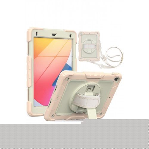 Newface iPad 9.7 (2017) Kılıf Strap New Tablet Kapak - Pembe