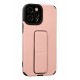 Newface iPhone 12 Pro Max Kılıf Mega Standlı Silikon - Pudra
