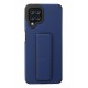 Newface Samsung Galaxy M22 Kılıf Mega Standlı Silikon - Mavi