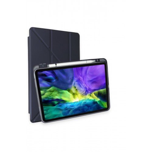 Newface iPad Air 4 10.9 Kılıf Kalemlikli Mars Tablet Kılıfı - Lacivert