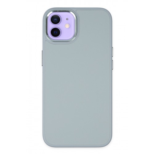Newface iPhone 12 Kılıf Asya Deri Silikon - Sierra Blue