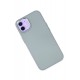 Newface iPhone 12 Kılıf Asya Deri Silikon - Sierra Blue