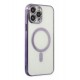 Newface iPhone 14 Pro Kılıf Magneticsafe Lazer Silikon - Mor