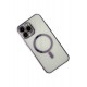 Newface iPhone 14 Pro Kılıf Magneticsafe Lazer Silikon - Mor