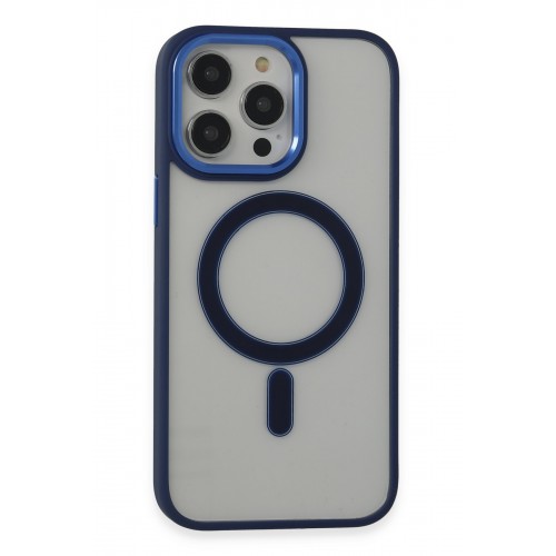 Newface iPhone 14 Pro Kılıf Room Magneticsafe Silikon - Lacivert