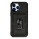 Newface iPhone 14 Pro Kılıf Pars Lens Yüzüklü Silikon - Siyah