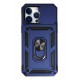 Newface iPhone 14 Pro Kılıf Pars Lens Yüzüklü Silikon - Lacivert