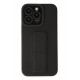 Newface iPhone 14 Pro Kılıf Mega Standlı Silikon - Siyah