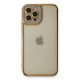 Newface iPhone 12 Pro Kılıf Liva Lens Silikon - Lila