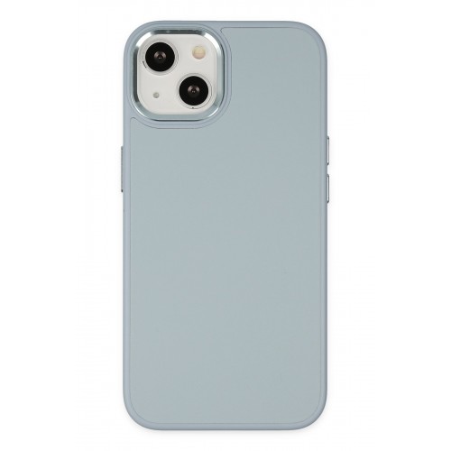 Newface iPhone 14 Plus Kılıf Asya Deri Silikon - Sierra Blue
