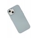 Newface iPhone 14 Plus Kılıf Asya Deri Silikon - Sierra Blue