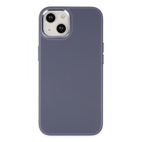 Newface iPhone 14 Plus Kılıf Asya Deri Silikon - Mor