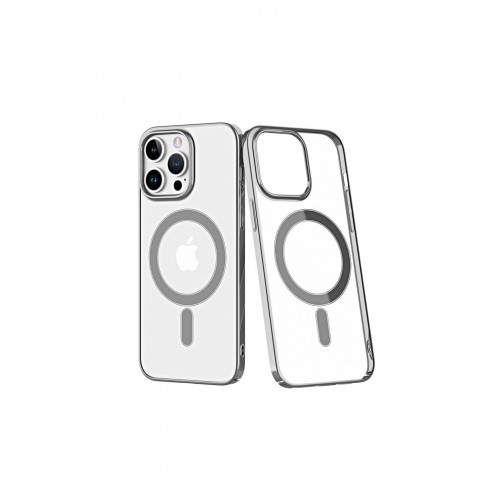 Newface iPhone 13 Pro Kılıf Element Magneticsafe Sert Kapak - Gümüş