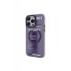 Newface iPhone 12 Pro Max Kılıf Apollo Magneticsafe Desenli Kapak - Apollo Mor - 3