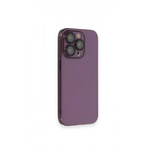 Newface iPhone 13 Pro Kılıf Armada Lensli Kapak - Derin Mor