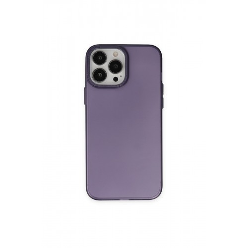 Newface iPhone 14 Pro Max Kılıf Modos Metal Kapak - Derin Mor