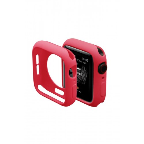 Newface Apple Watch 38mm Silikon Alt Kasa - Kırmızı