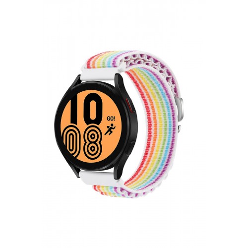 Newface Watch 22mm KR410 Kumaş Kordon - Gökkuşağı