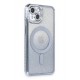Newface iPhone 14 Kılıf Joke Simli Magneticsafe Kılıf - Mavi