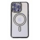 Newface iPhone 14 Pro Kılıf Joke Simli Magneticsafe Kılıf - Siyah