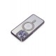 Newface iPhone 14 Pro Kılıf Joke Simli Magneticsafe Kılıf - Derin Mor