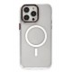 Newface iPhone 14 Pro Max Kılıf Dinamik Magneticsafe Silikon - Şeffaf