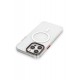 Newface iPhone 14 Pro Max Kılıf Dinamik Magneticsafe Silikon - Şeffaf