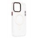 Newface iPhone 14 Pro Max Kılıf Dinamik Magneticsafe Silikon - Şeffaf