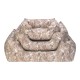 Pet Comfort Alpha Merta Açık Kahverengi-Beyaz Köpek Yatağı M 65x80cm