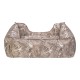 Pet Comfort Alpha Merta Açık Kahverengi-Beyaz Köpek Yatağı M 65x80cm