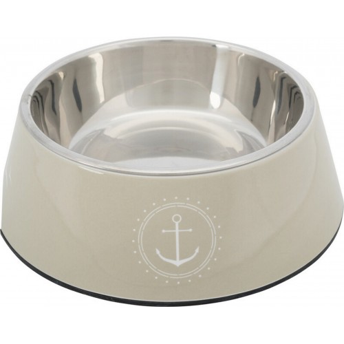 Trixie Köpek Mama ve Su Kabı Melamin Paslanmaz Çelik 0.4Lt-17cm Kum Beji