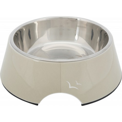 Trixie Köpek Mama ve Su Kabı Melamin Paslanmaz Çelik 0.8Lt-22cm Kum Beji