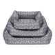 Pet Comfort Uniform Bone Gri-Beyaz Kedi ve Köpek Yatağı S 50x60cm
