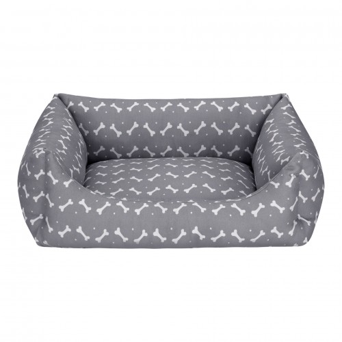 Pet Comfort Uniform Bone Gri-Beyaz Kedi ve Köpek Yatağı S 50x60cm