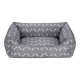Pet Comfort Uniform Bone Gri-Beyaz Kedi ve Köpek Yatağı S 50x60cm