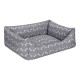 Pet Comfort Uniform Bone Gri-Beyaz Kedi ve Köpek Yatağı S 50x60cm