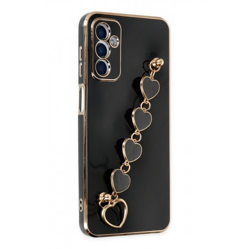 Newface Samsung Galaxy M23 Kılıf Esila Silikon - Siyah