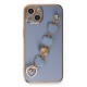 Newface iPhone 14 Kılıf Esila Silikon - Gri