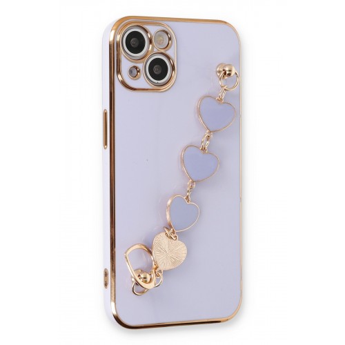 Newface iPhone 14 Kılıf Esila Silikon - Lila