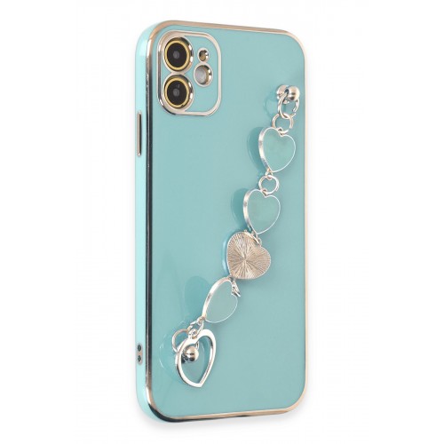 Newface iPhone 12 Kılıf Esila Silikon - Su Yeşili