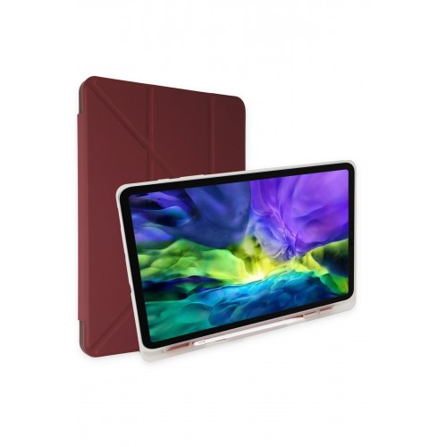 Newface Samsung Galaxy X800 Tab S8 Plus 12.4 Kılıf Kalemlikli Mars Tablet Kılıfı - Mor