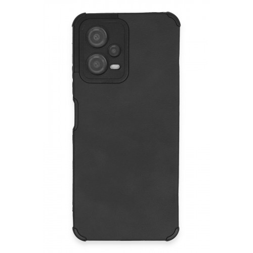 Newface Xiaomi Redmi Note 12 5G Kılıf Loop Deri Silikon - Siyah
