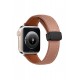 Newface Apple Watch Ultra 49mm KR414 Daks Deri Kordon - Kahverengi