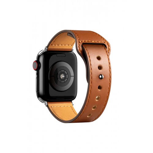 Newface Apple Watch 40mm KR415 Luaz Deri Kordon - Kahverengi