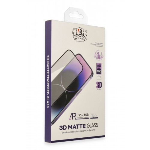Newface iPhone 14 Pro Bilvis 3D Mat Cam Ekran Koruyucu
