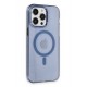 Newface iPhone 13 Pro Max Kılıf Tron Şeffaf Magsafe Kapak - Mavi