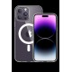 Newface iPhone 14 Pro Kılıf Tron Şeffaf Magsafe Kapak - Derin Mor