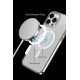 Newface iPhone 14 Pro Kılıf Tron Şeffaf Magsafe Kapak - Derin Mor