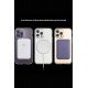 Newface iPhone 14 Pro Kılıf Tron Şeffaf Magsafe Kapak - Derin Mor